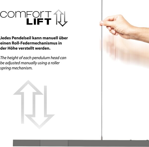 Paul Neuhaus modern függeszték adriana comfort lift antracit pln2598-13
