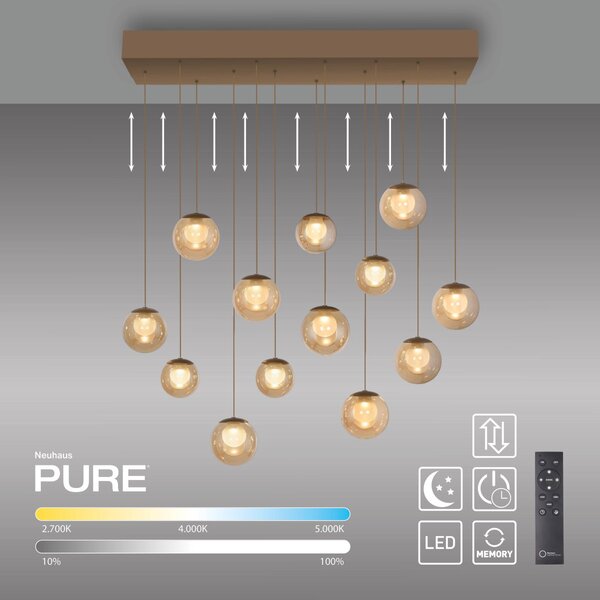 Paul Neuhaus modern függeszték pure popup barna pln2590-97