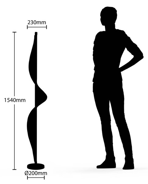 Lucande LED állólámpa Edano, 154 cm, fehér, textil, fényerőszabályzóval,, dimmelhető, Fehér / opál, Nappali / Étkező, Textil / szövet / selyem, Modern