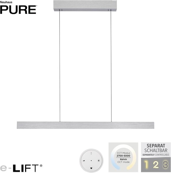 Paul Neuhaus modern függeszték pure e-motion eloxált alumínium pln2570-95