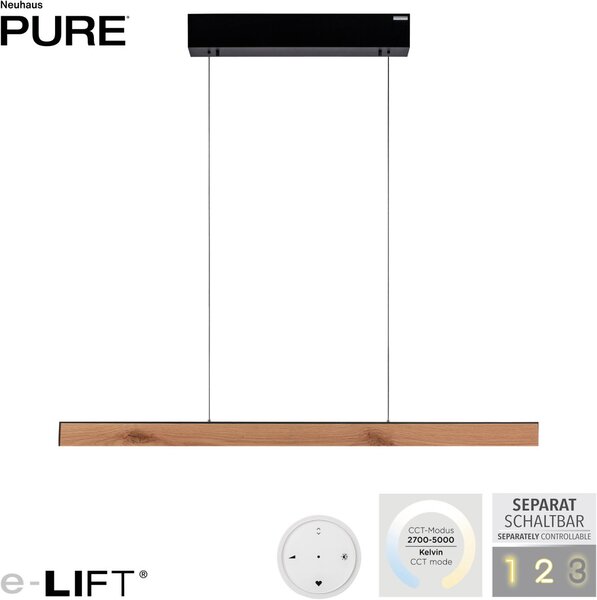 Paul Neuhaus modern skandináv függeszték pure e-motion fekete fa pln2570-79