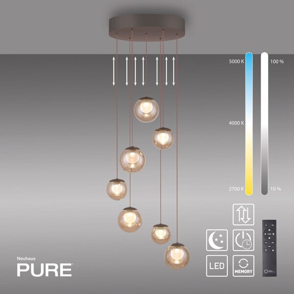 Paul Neuhaus modern függeszték pure popup barna pln2587-97