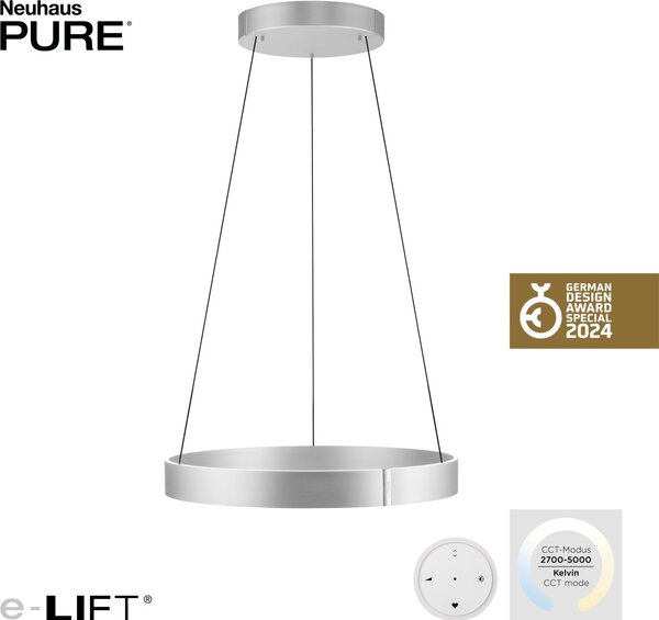 Paul Neuhaus modern függeszték pure e-clipse eloxált alumínium pln2561-95