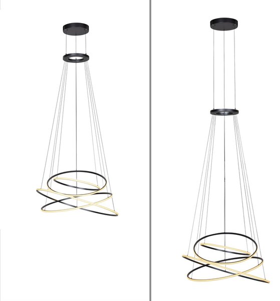 Paul Neuhaus modern függeszték pure e-flying rings szürke pln2566-15