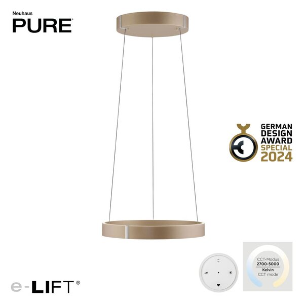 Paul Neuhaus modern függeszték pure e-clipse barna pln2560-97