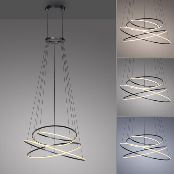 Paul Neuhaus modern függeszték pure e-flying rings szürke pln2566-15