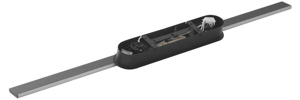 Lucande LED függőlámpa Philine, hossza 121 cm fekete vas, dimmelhető, Fekete, Nappali / Étkező, Modern