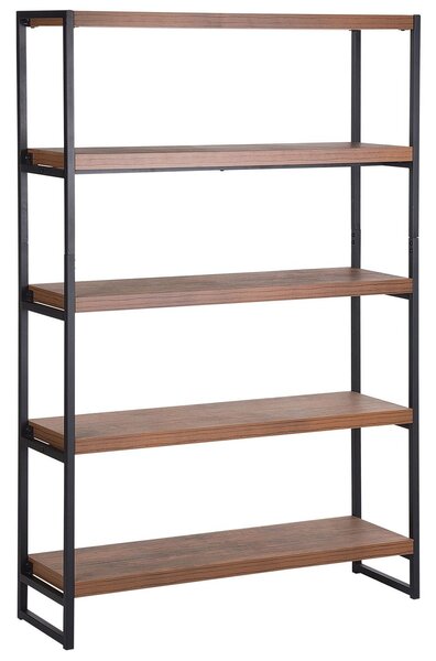 Négyszintes polcos elem TIFTON 155 cm Sötétbarna