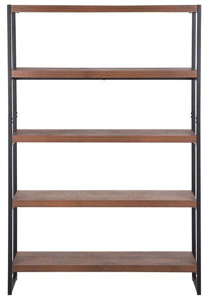 Négyszintes polcos elem TIFTON 155 cm Sötétbarna