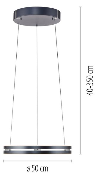 Paul Neuhaus modern függeszték pure e-loop szürke pln2550-15