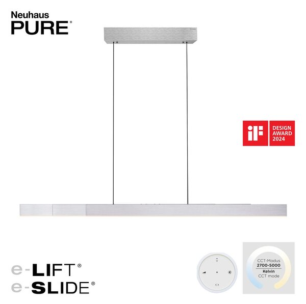 Paul Neuhaus modern függeszték pure moto-rise alumínium pln2545-95