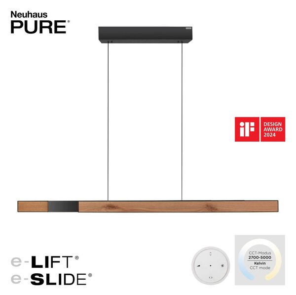 Paul Neuhaus modern függeszték pure moto-rise természetes fa pln2545-79