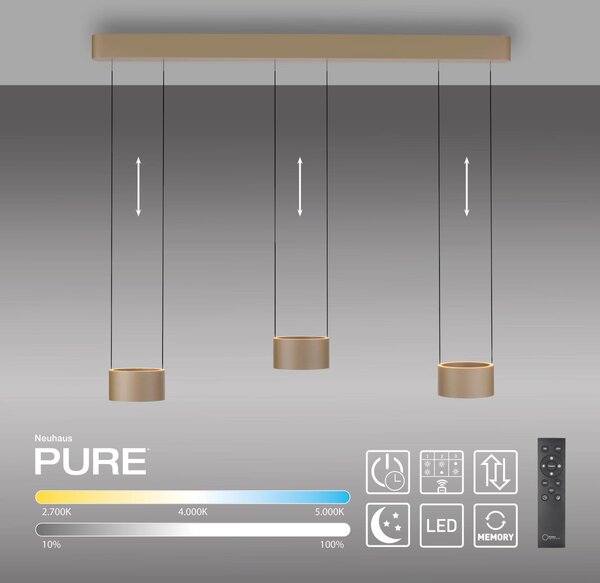 Paul Neuhaus modern függeszték pure clipse barna pln2473-97