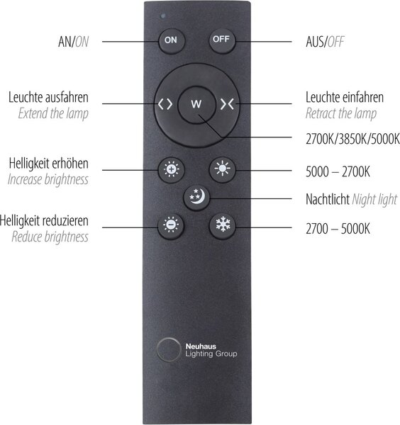 Paul Neuhaus modern függeszték pure-moto szürke pln2525-15