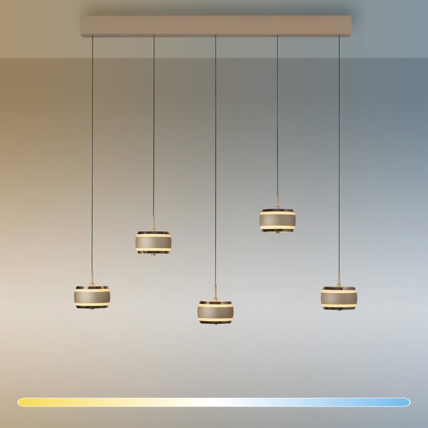 Paul Neuhaus modern függeszték pure falling rings barna króm pln2504-97