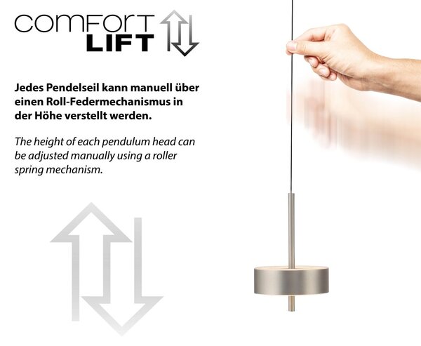 Paul Neuhaus modern függeszték q-rotate alumínium pln2248-95