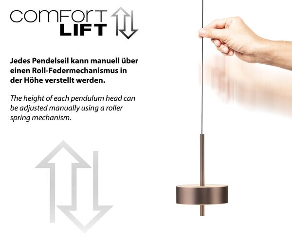 Paul Neuhaus modern függeszték q-rotate barna pln2248-34