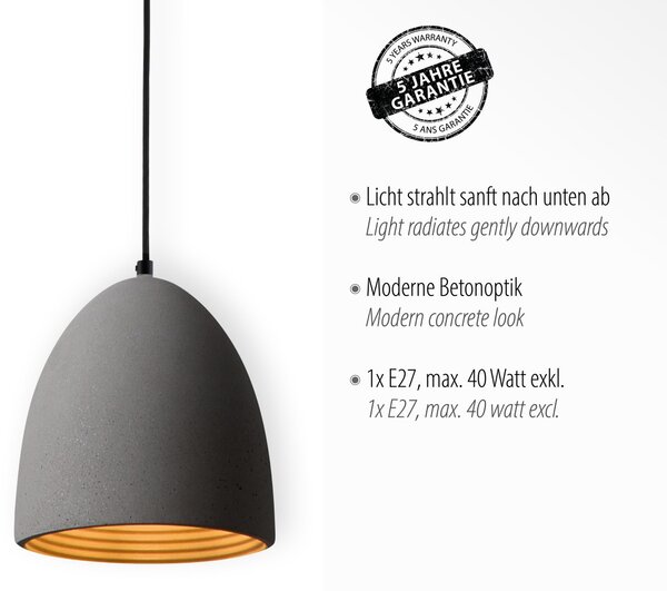 Paul Neuhaus loft függeszték eton fekete szürke pln2231-22