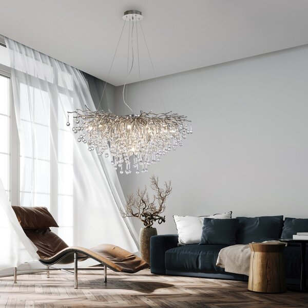 Paul Neuhaus glamour modern függeszték icicle acél pln2192-55