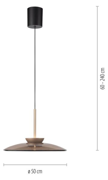 Paul Neuhaus modern függeszték pure e-moon barna pln2195-97