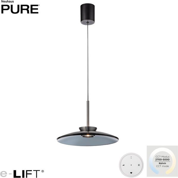 Paul Neuhaus modern függeszték pure e-moon szürke pln2195-15