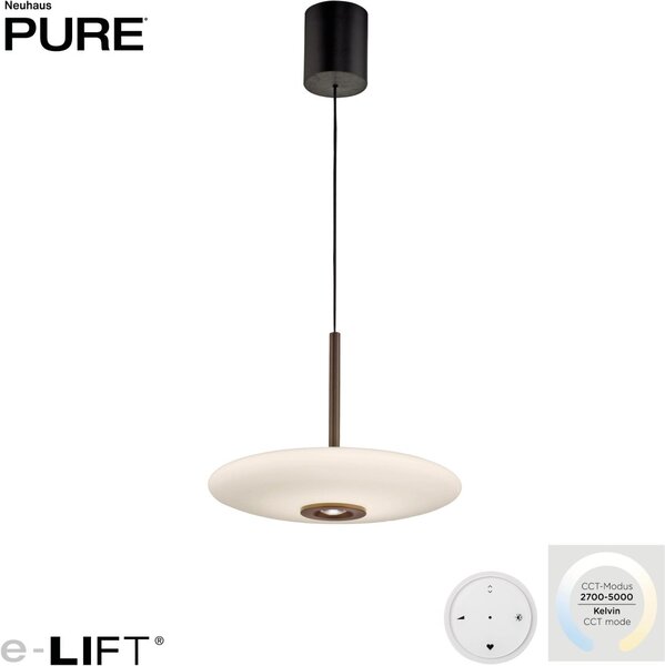 Paul Neuhaus modern függeszték pure e-vitrum sötétbarna pln2084-34