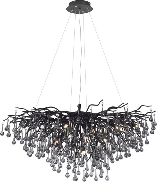 Paul Neuhaus modern függeszték icicle fekete pln2192-18