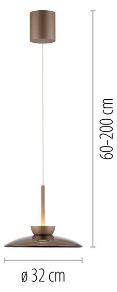 Paul Neuhaus modern függeszték pure moon barna pln2191-97