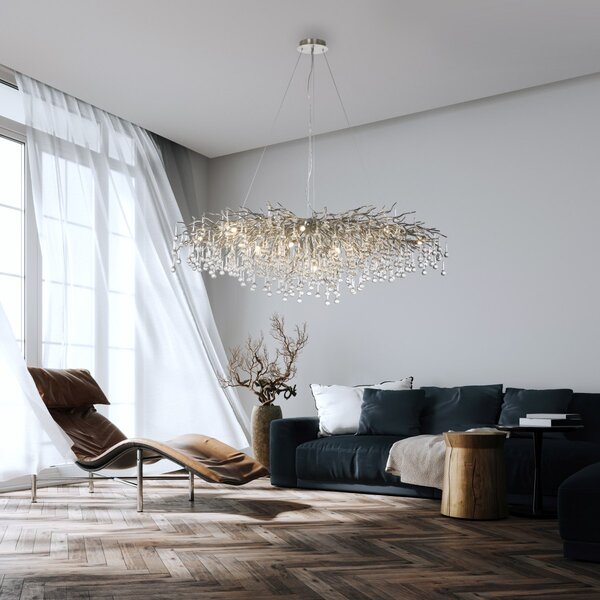 Paul Neuhaus glamour modern függeszték icicle acél pln2031-55