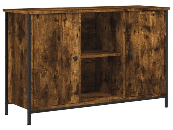 VidaXL füstös tölgyszínű szerelt fa TV-szekrény 100x35x65 cm