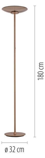 Paul Neuhaus modern állólámpa pure moon barna pln594-97