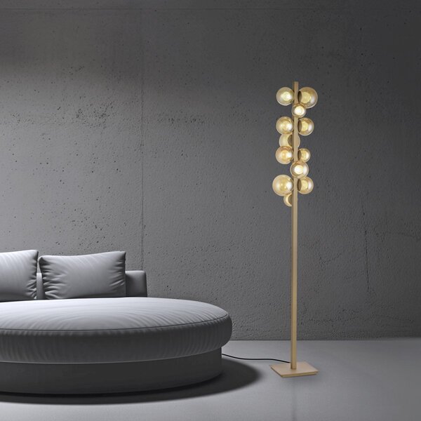 Paul Neuhaus glamour modern állólámpa popup barna pln557-97