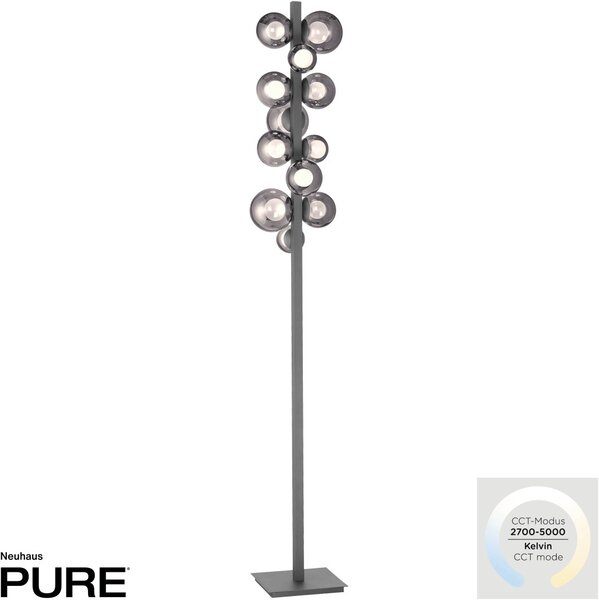 Paul Neuhaus glamour modern állólámpa pure szürke pln557-15