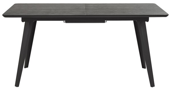 Kihúzható étkezőasztal IRVINGTON Fekete 160/200 cm 90 cm