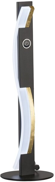 Fischer & Honsel modern asztali lámpa bridge fekete arany fhl50702