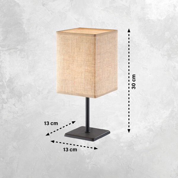 Fischer & Honsel modern boho asztali lámpa lela bézs fekete fhl850260