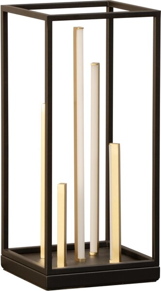 Fischer & Honsel modern asztali lámpa grid fekete arany fhl50754