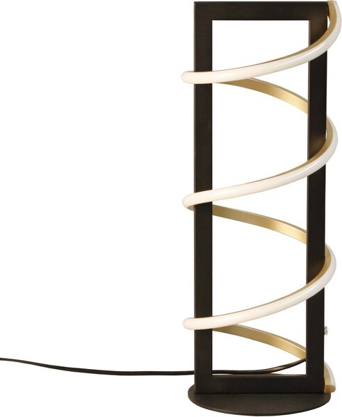 Fischer & Honsel modern asztali lámpa gwen fekete arany fhl50755
