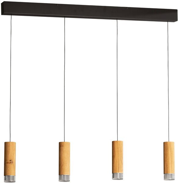 Fischer & Honsel modern függeszték shine-wood fekete olajozott tölgy fhl61132