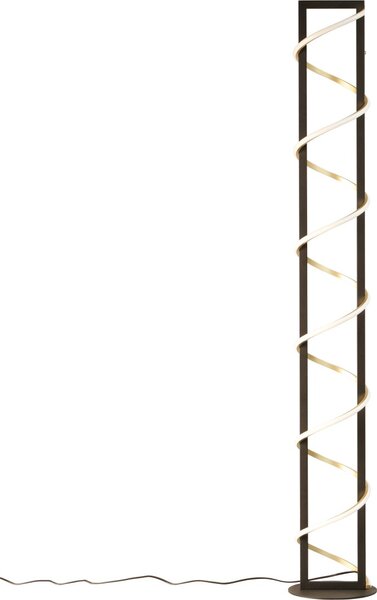 Fischer & Honsel modern állólámpa gwen fekete arany fhl40520