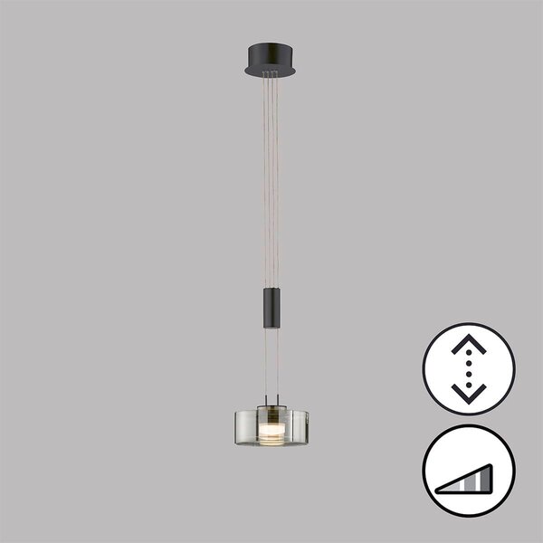 Fischer & Honsel modern függeszték lavin bézs fekete szürke fhl61094