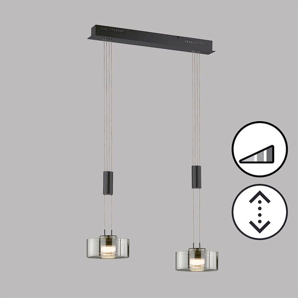 Fischer & Honsel modern függeszték lavin bézs fekete szürke fhl61095