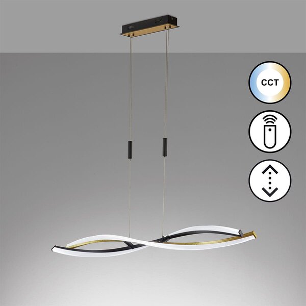 Fischer & Honsel modern függeszték torcido bézs fekete szürke fhl61018