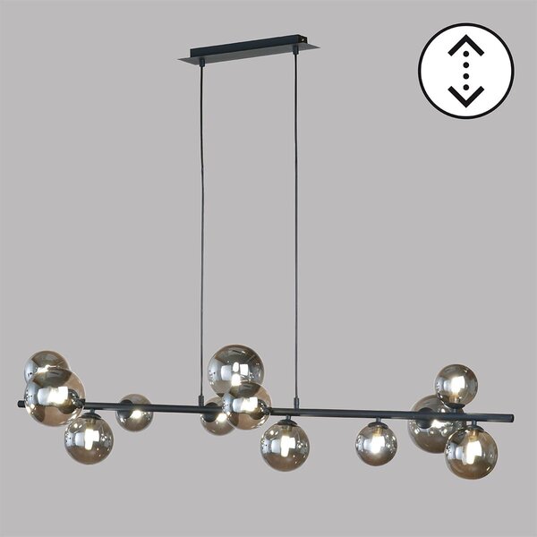 Fischer & Honsel glamour modern függeszték bala bézs fekete szürke fhl60982