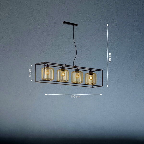 Fischer & Honsel modern függeszték caydo bézs fekete szürke fhl60878
