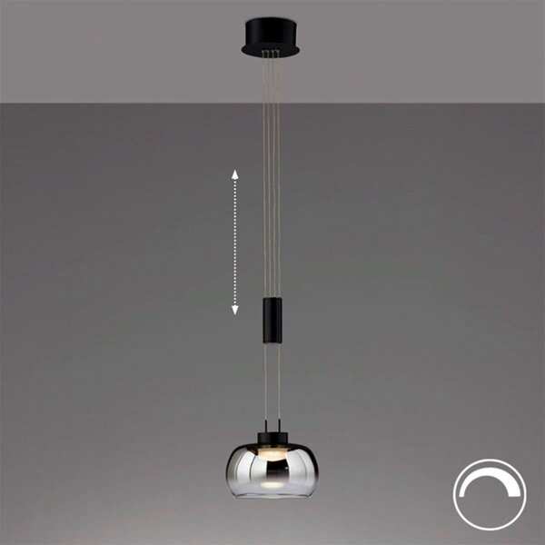 Fischer & Honsel modern függeszték arosa bézs fekete szürke fhl60986