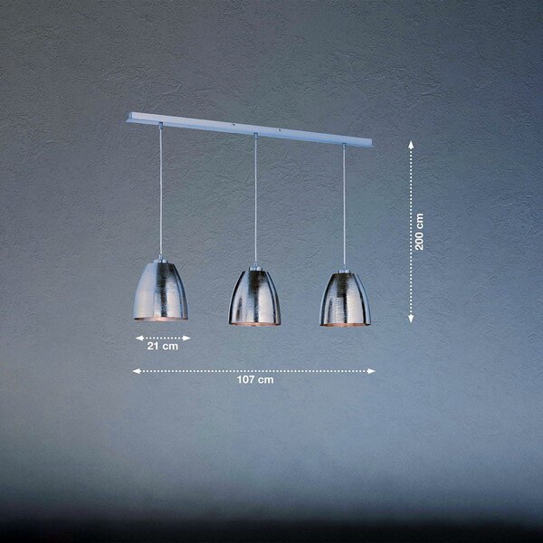 Fischer & Honsel modern függeszték cannes nikkel fhl60139
