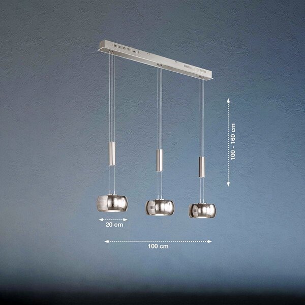 Fischer & Honsel modern függeszték colette nikkel fhl60193