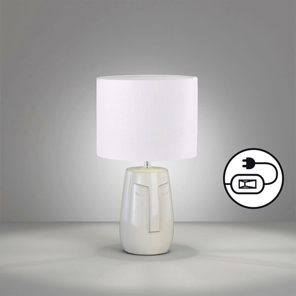 Fischer & Honsel modern asztali lámpa face bézs fhl50715