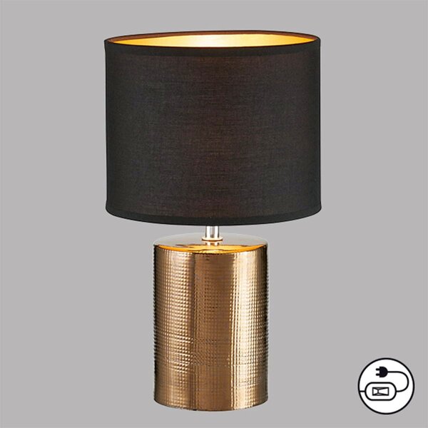 Fischer & Honsel modern asztali lámpa bronz barna fhl50657
